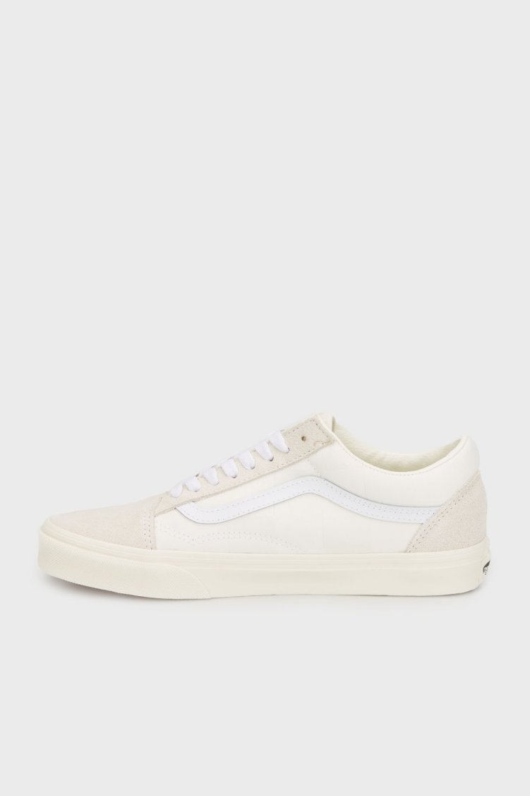 Vans Old Skool Süet Logolu Sneaker Unisex Ayakkabı VN000D5NWHT1 BEYAZ - Vans (1)