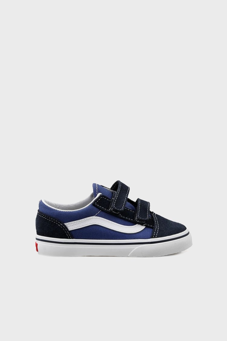 Vans TD Old Skool V Cırt Cırtlı Süet ve Kanvas Sneaker Unisex Çocuk Ayakkabı VN000D3YNVY1 LACİVERT - Vans