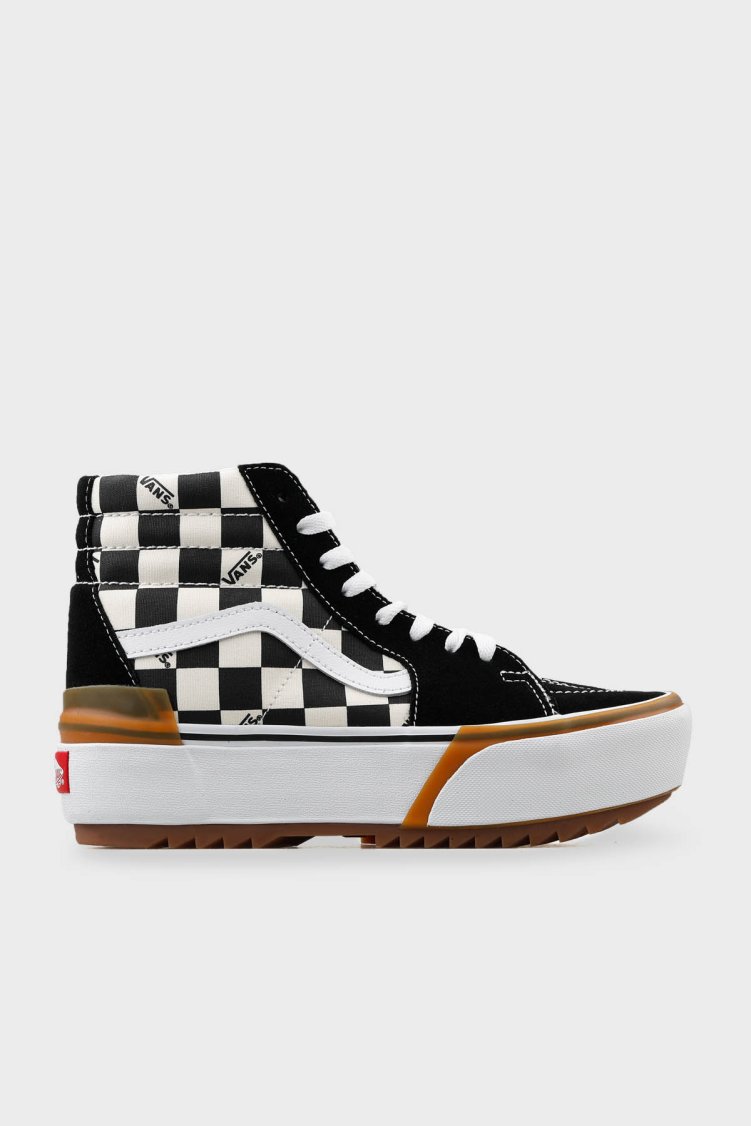 Vans UA SK8-Hi Stacked Günlük Kadın Ayakkabı VN0A4BTWVLV1 SİYAH-BEYAZ - Vans