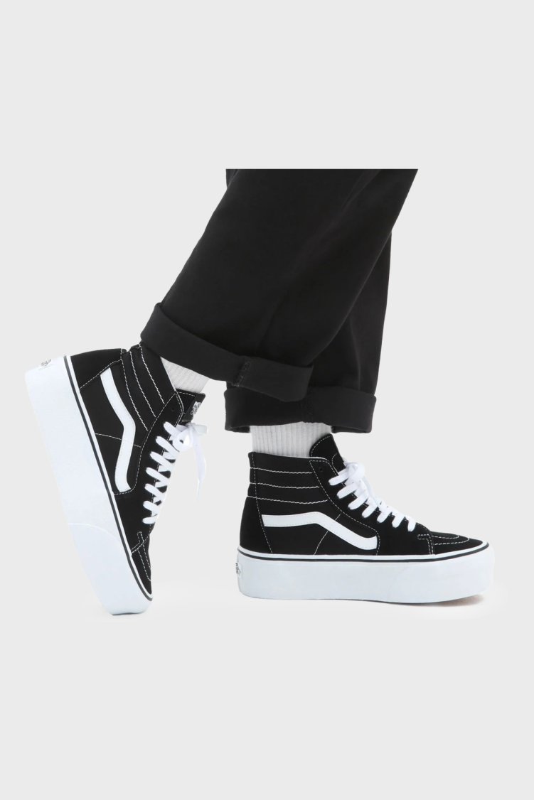 Vans UA SK8-Hi Tapered Bilekli Platform Sneaker Kadın Ayakkabı VN0A5JMKBMX1 SİYAH-BEYAZ - Vans (1)