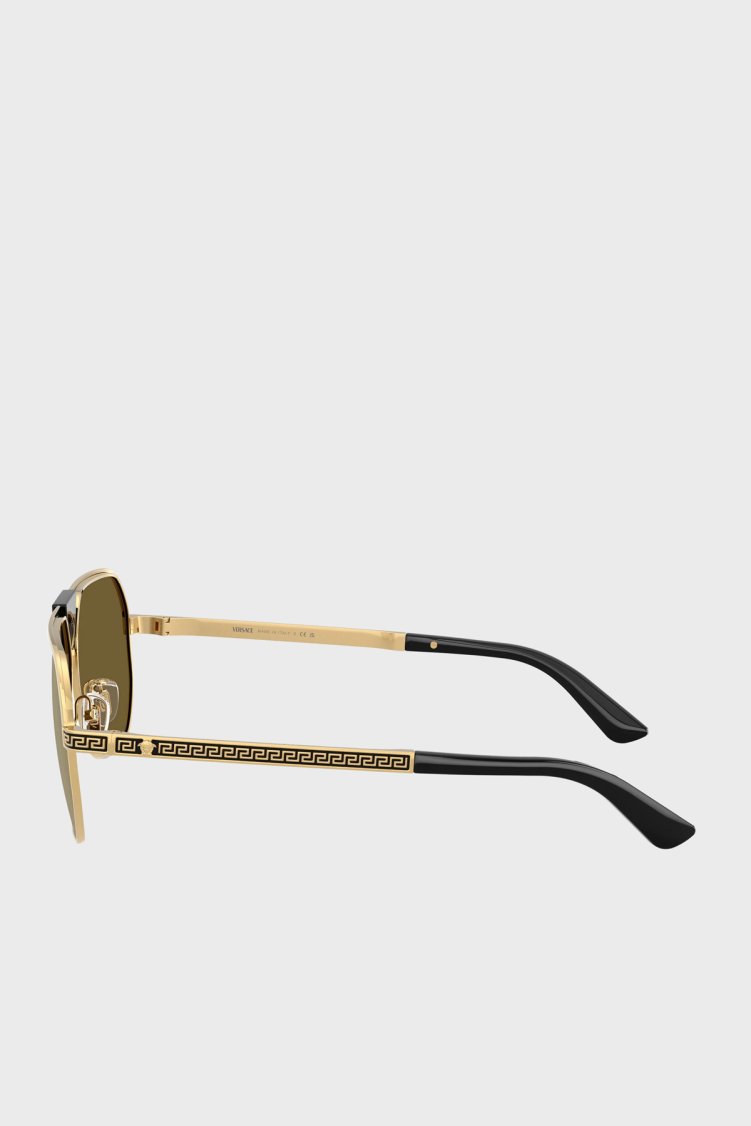 Versace Asimetrik Güneş Erkek Gözlük 0VE2294 10025A 61 Altın - Versace (1)