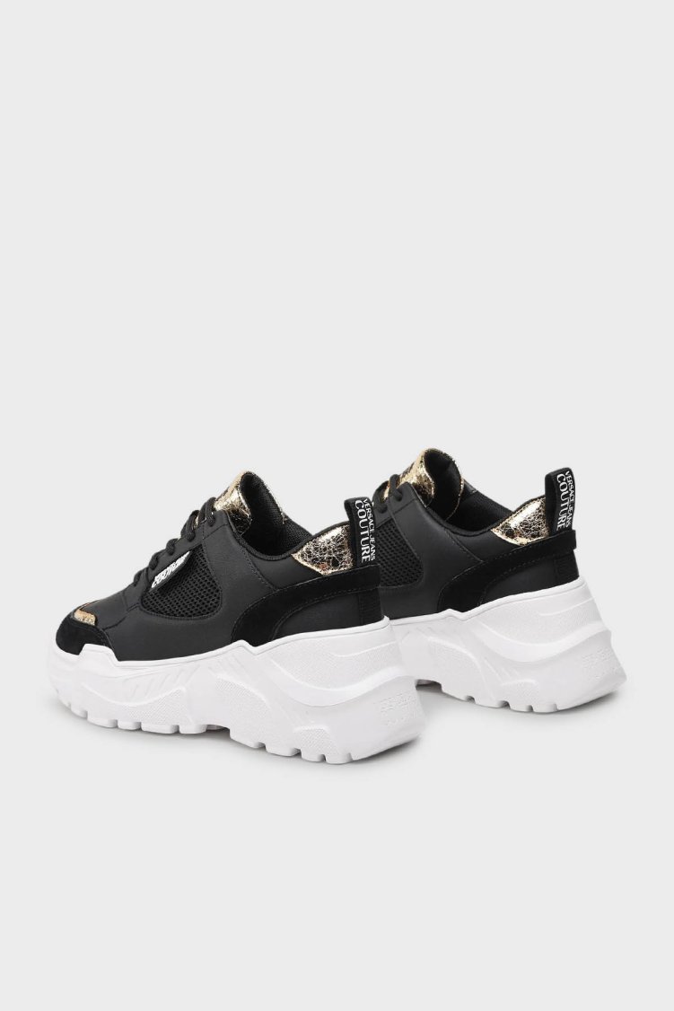 Versace Jeans Couture Logolu Sneaker Kadın Ayakkabı 76VA3SC2 ZPA47 G89 SİYAH - Versace Jeans Couture (1)