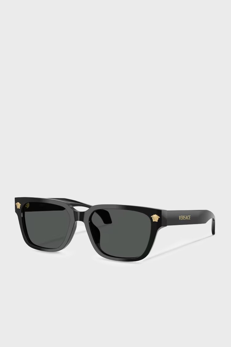 Versace Logolu Güneş Erkek Gözlük 0VE4510U GB187 52 Siyah - Versace