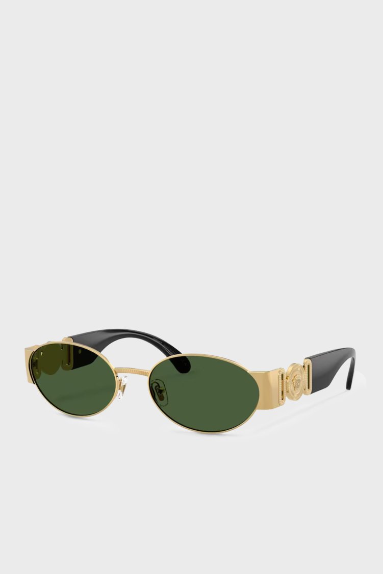Versace Oval Logolu Güneş Kadın Gözlük 0VE22991 00271 56 Altın - Versace
