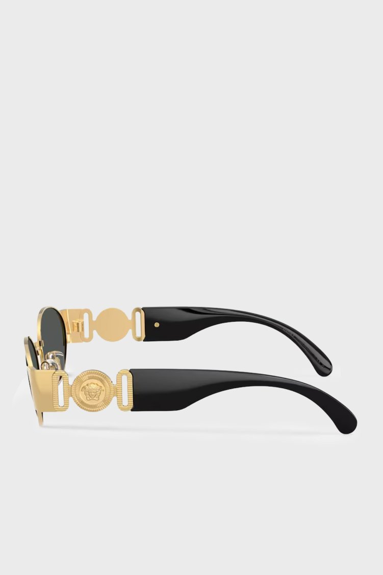 Versace Oval Logolu Güneş Kadın Gözlük 0VE22991 00287 56 Altın - Versace (1)